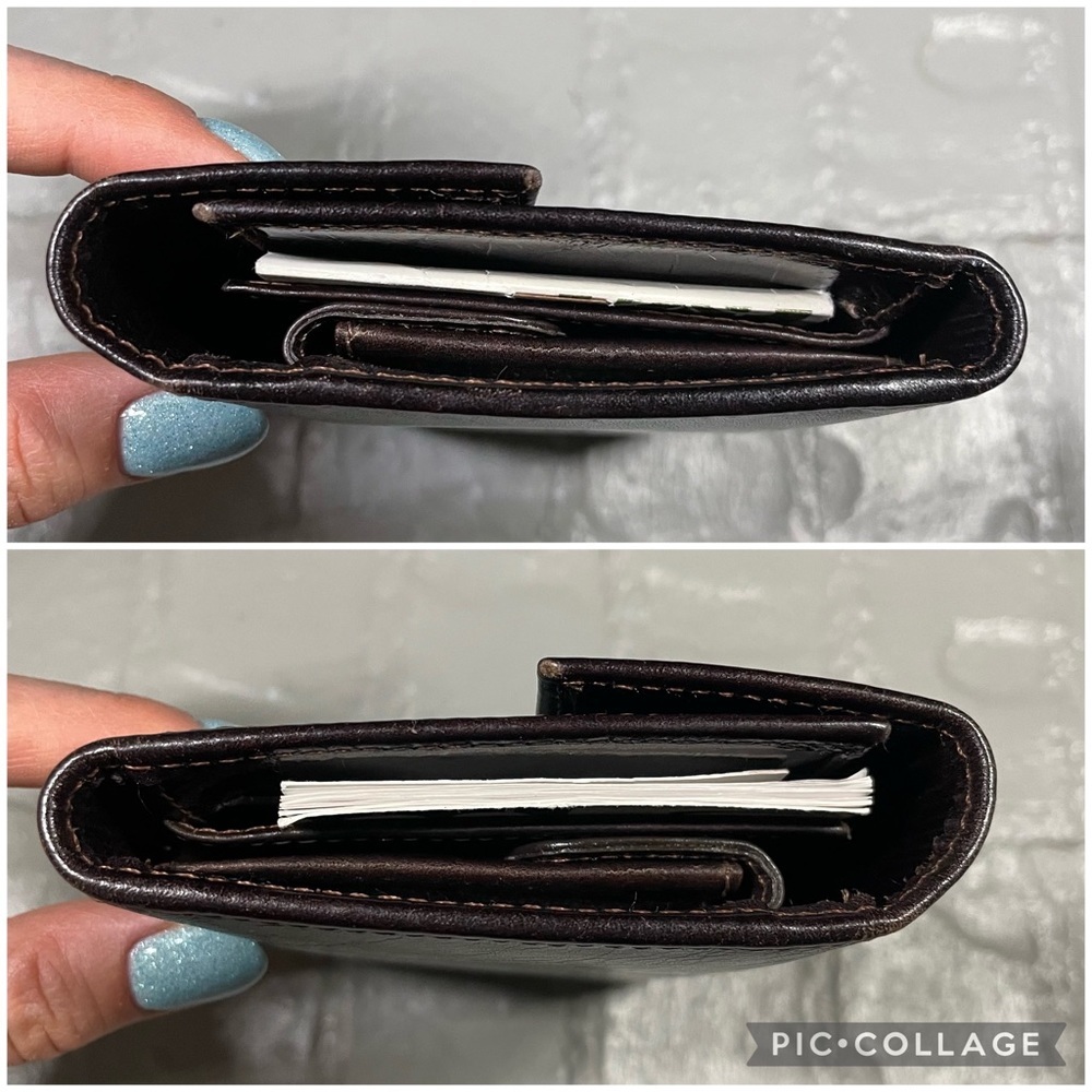 Velez dark brown leather wallet - Picture 6 of 15